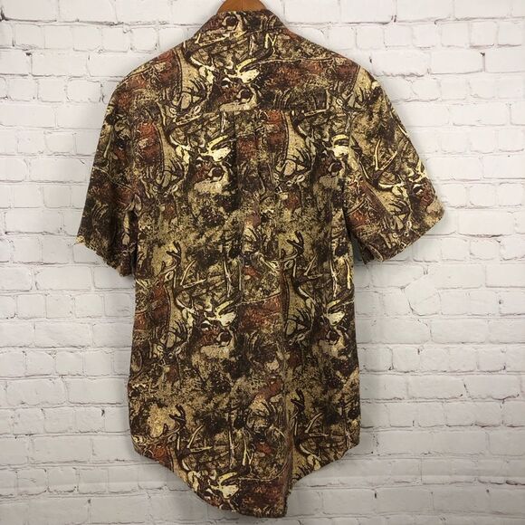 Wrangler CamoDog Camouflage Short Sleeve Top Men's Sz Medium - Picture 8 of 8
